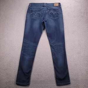 LEVIS Jeans Size 32 Demi Curve Low Rise Skinny Faded Medium Wash Denim